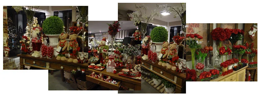Detalhes de decoração e produtos da Casa Flor